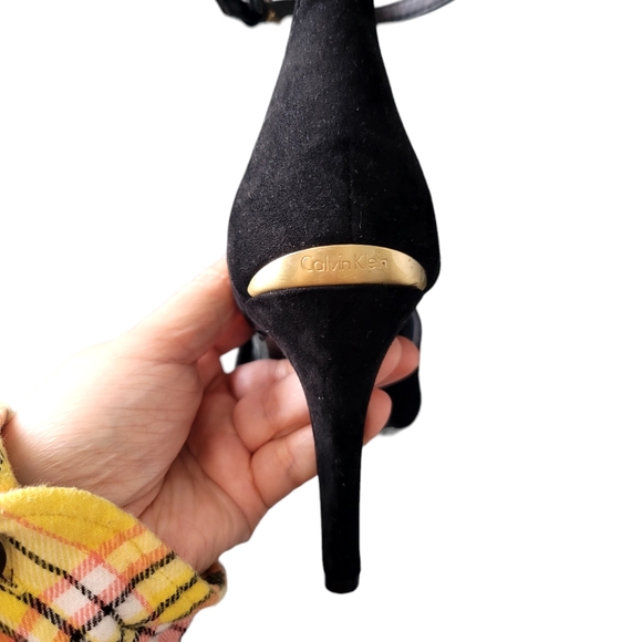 Calvin Klein Suede T-strap Pump - Picture 5 of 10